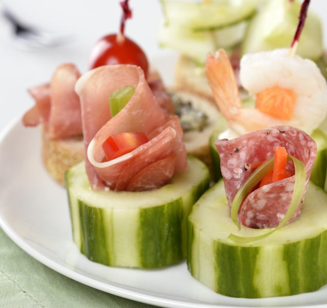 These delicious cucumber appetizers are so light and refreshing! They're perfect for any event!